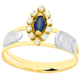 Anel de formatura em ouro 18k - Laura